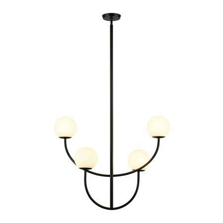 Elk Signature Doby 30'' Wide 4-Light Pendant - Matte Black H0018-10371